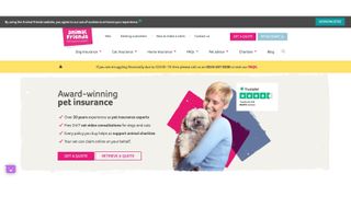 Animal Friends pet insurance website