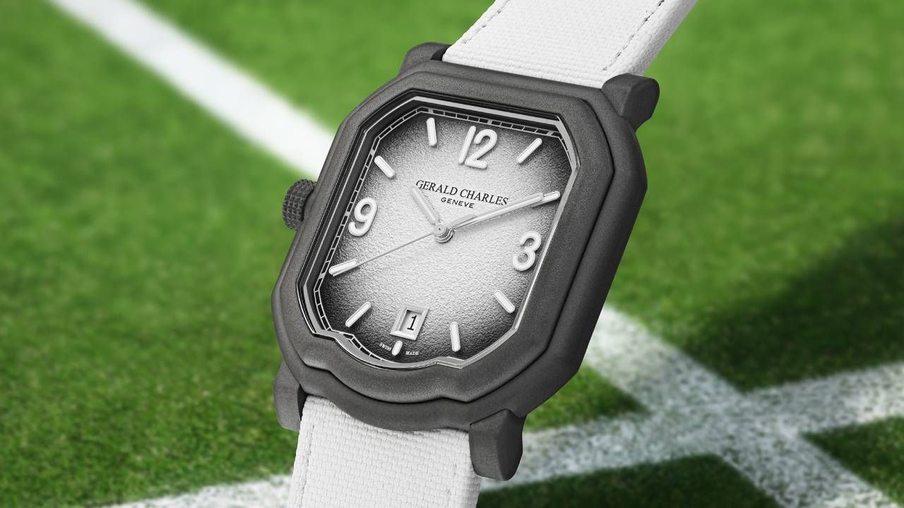 This Gerald Charles sports watch screams tennis but it’s the crown I’m most excited about