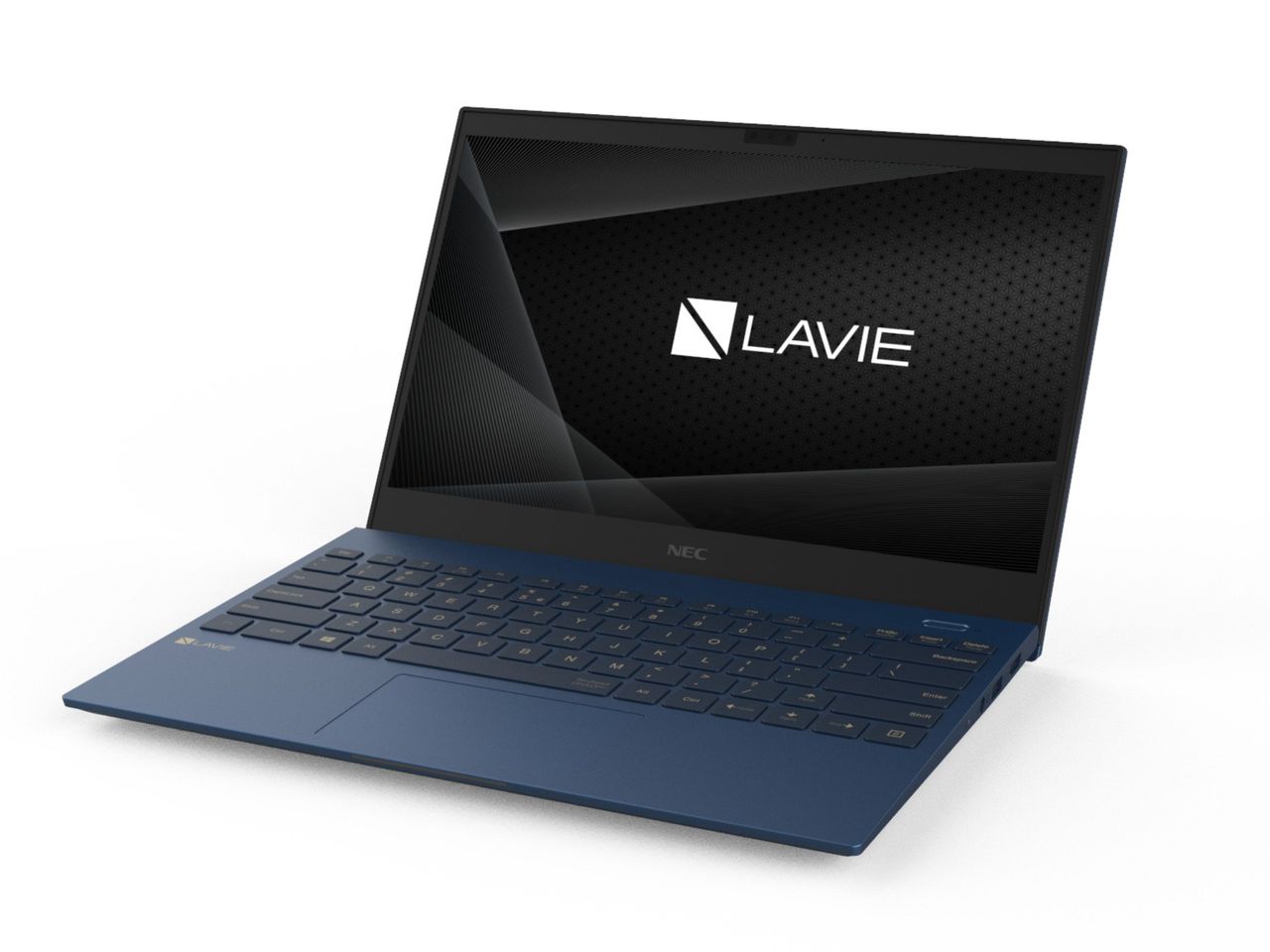 NEC Lavie Pro Mobile Front Facing Left Navy Blue