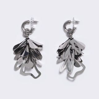 silver drop earrings