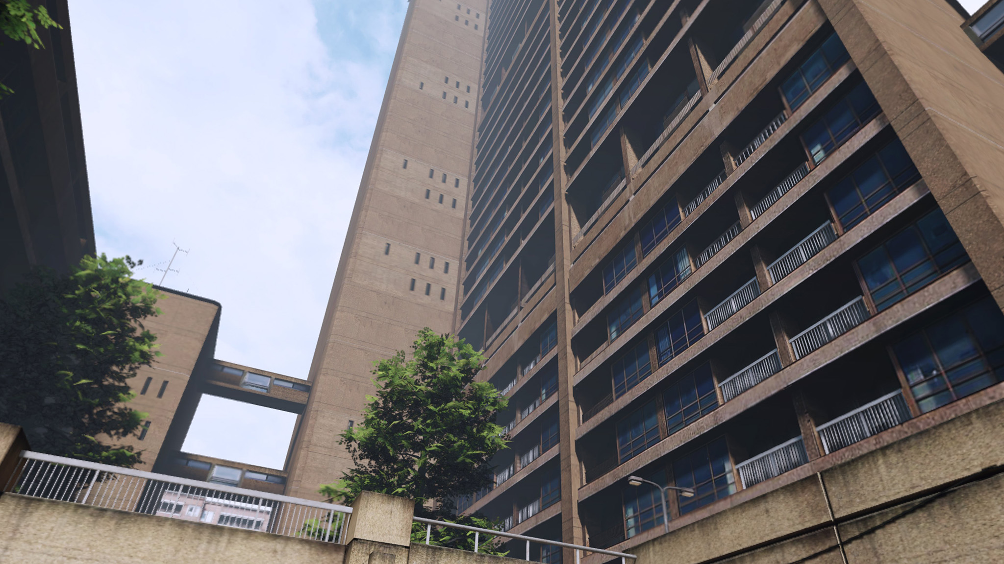 A screenshot from Ghost Town captured on a Meta Quest 3 showing your apartment building