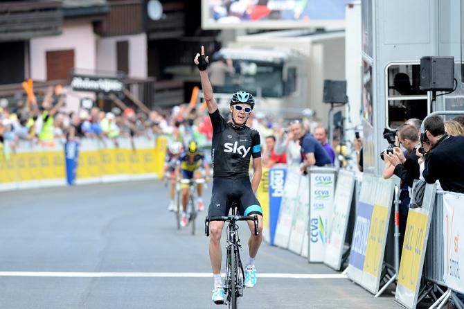 Chris Froome (Sky) rode into the race lead on stage 5 of the Dauphine