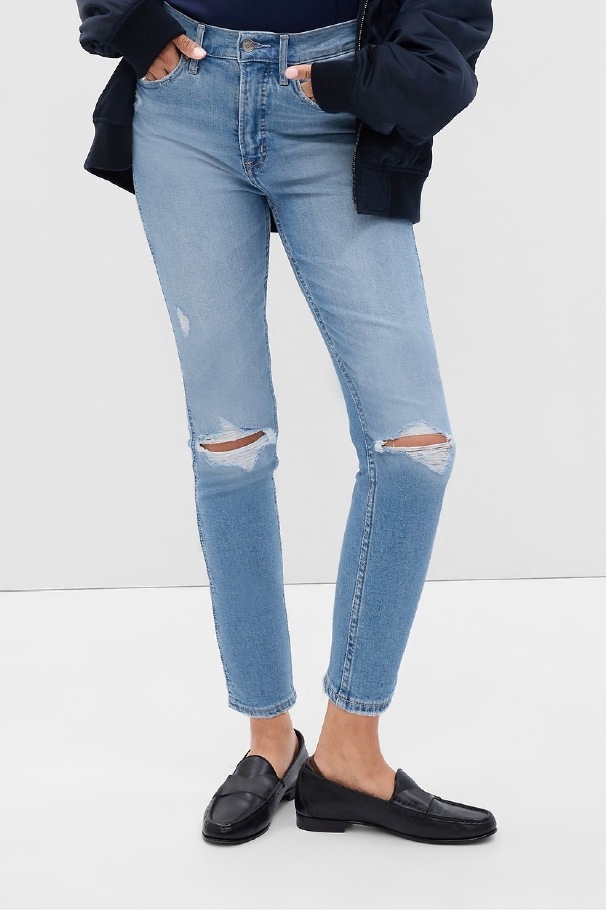 Gap High Rise Vintage Slim Jeans mit Washwell
