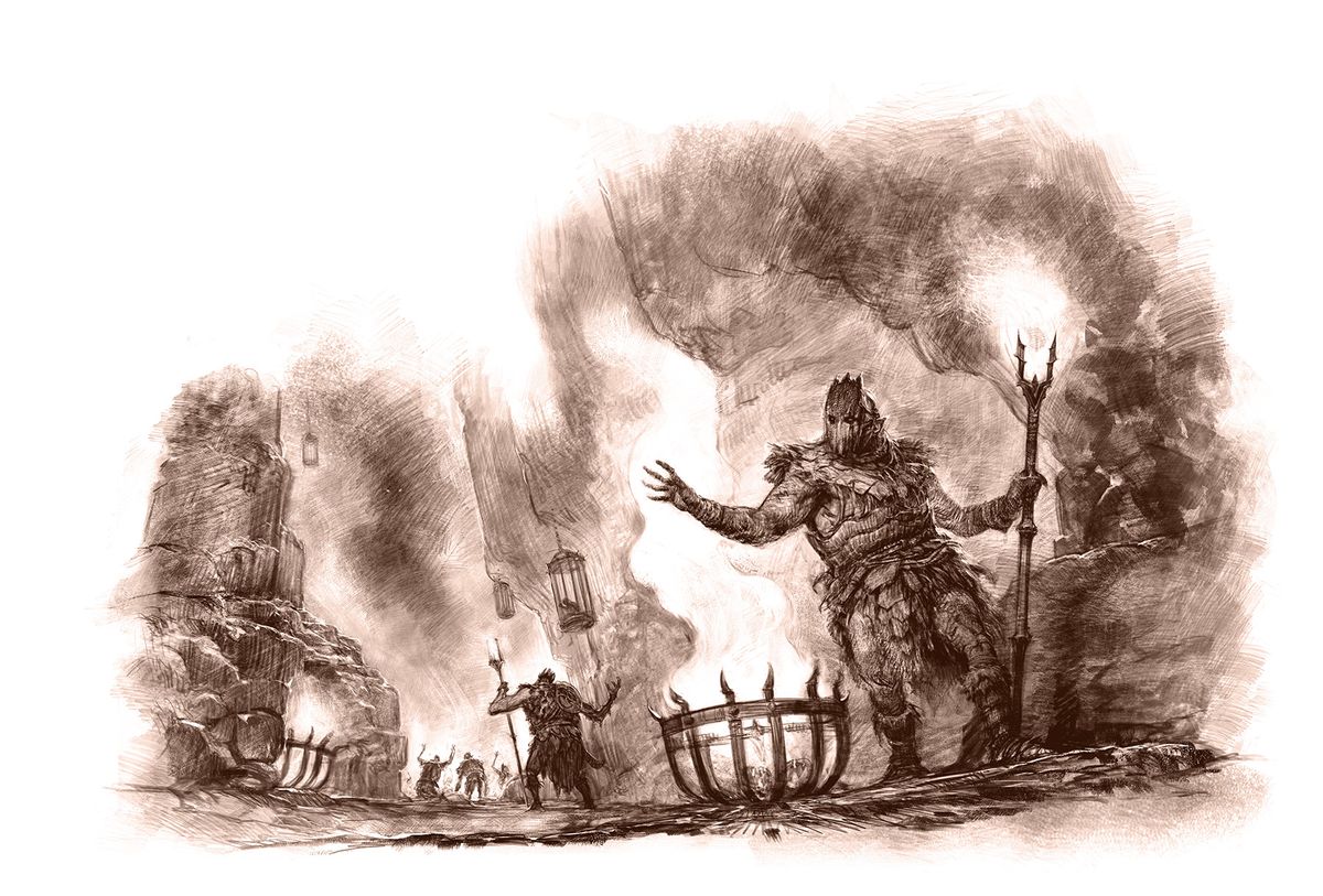 Interior artwork from Moria - Through the Doors of Durin