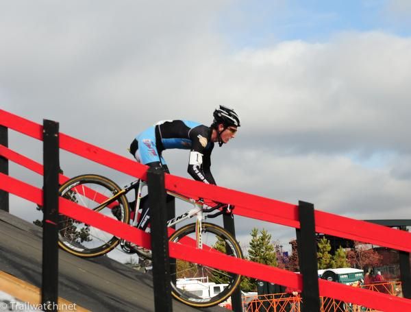 Andrew Dillman (Bob&rsquo;s Red Mill) descending the flyover