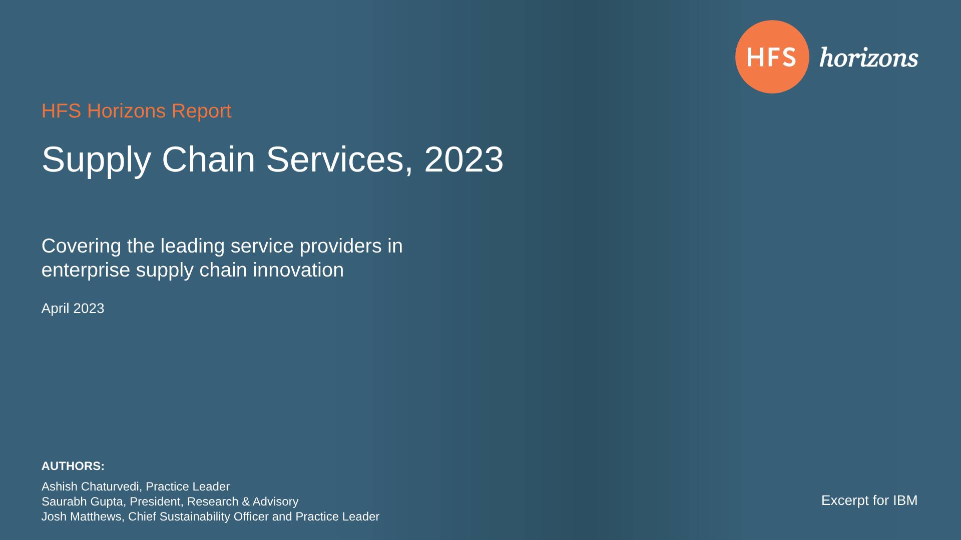 Supply chain services, 2023