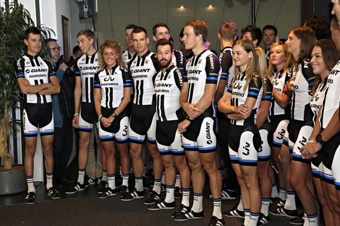 The Giant Shimano mens' and women's teams