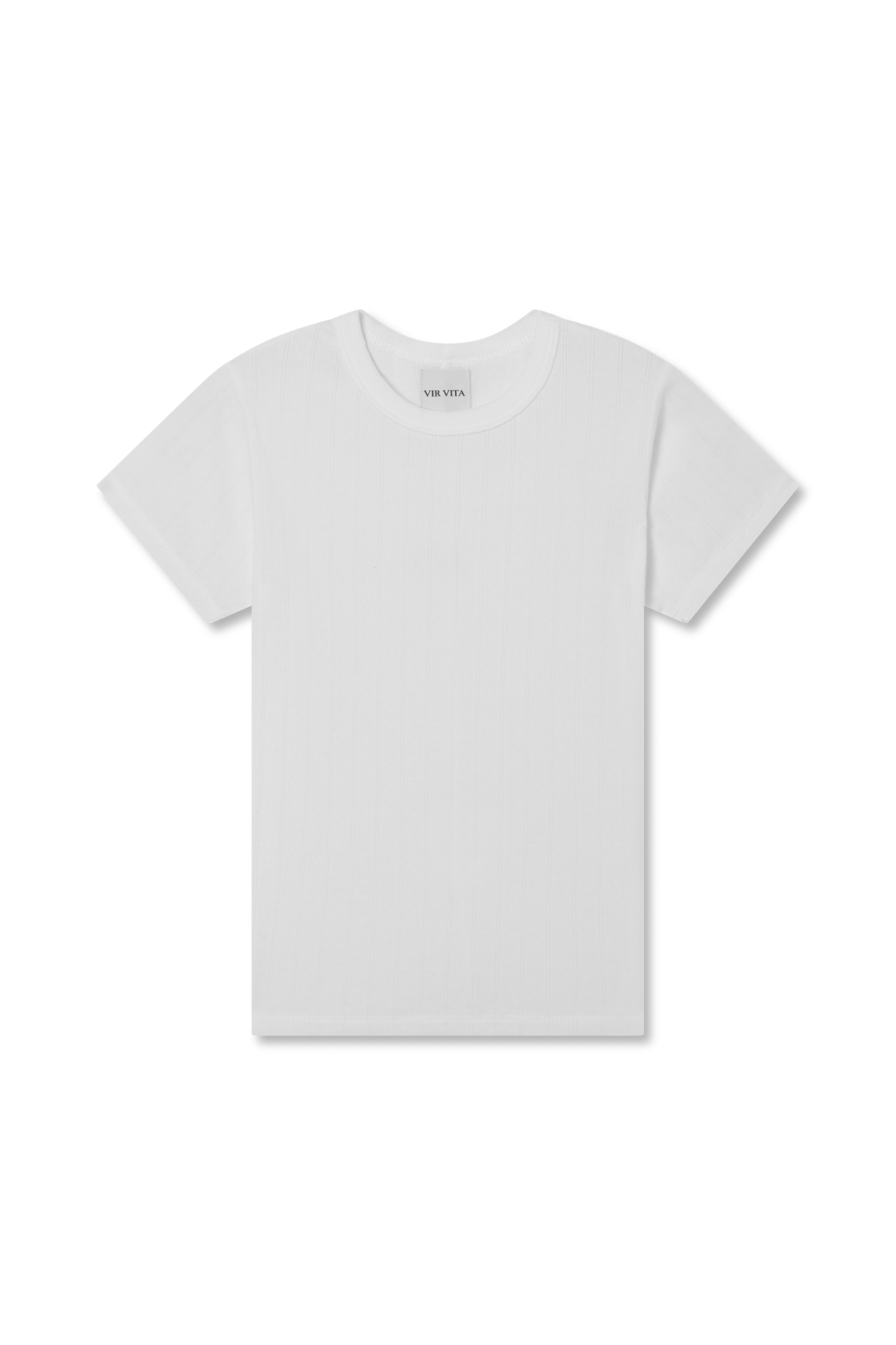 Pointelle Tee - Coconut / Xs