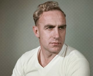 England captain Billy Wright pictured circa 1959