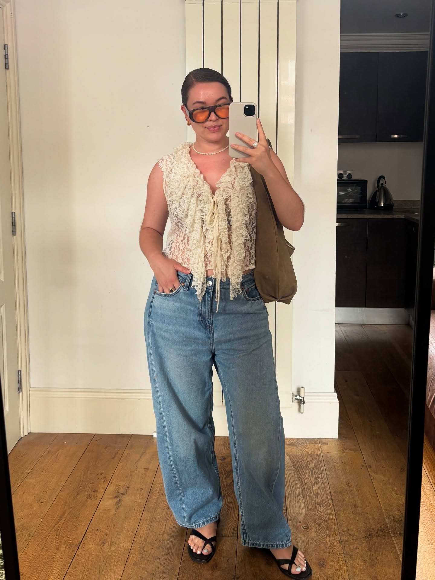 Emma wearing M&amp;amp;S jeans