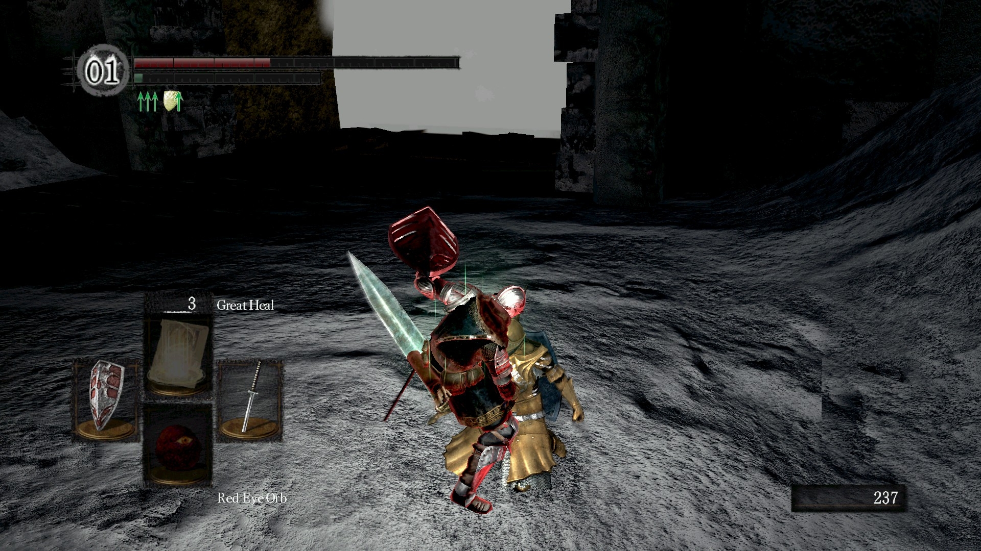 A successful parry in Dark Souls PvP