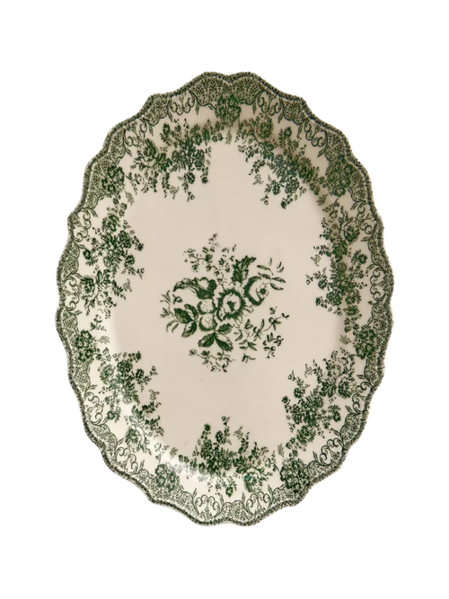 Floral Earthenware Serving Dish