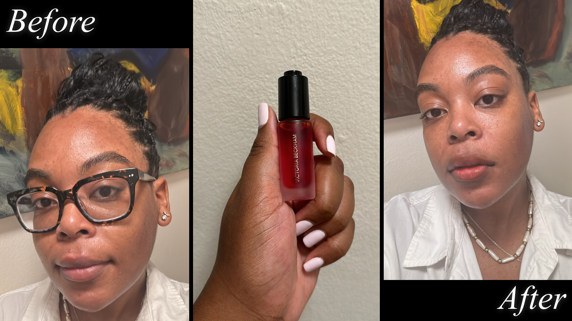 Ariel Baker testing Victoria Beckham color wash.
