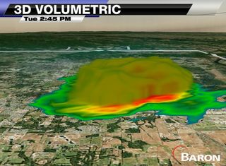 a mysterious radar blob in Huntsville, Ala.