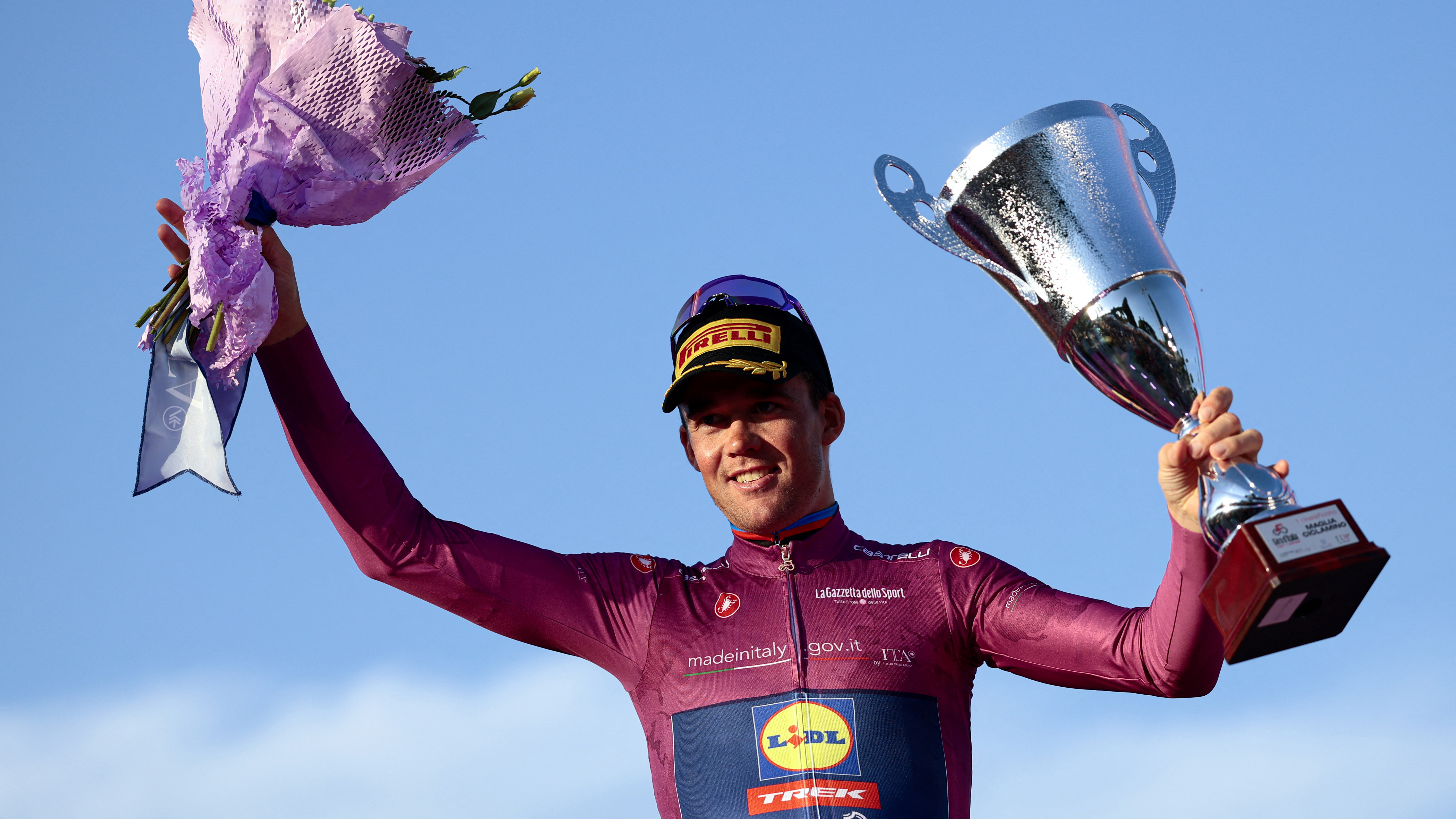Mads Pedersen (Lidl-Trek) took the cyclamen jersey (Maglia Ciclamino) for best sprinter in the 2025 Giro