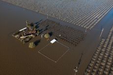 flooding in Corcoran, California.