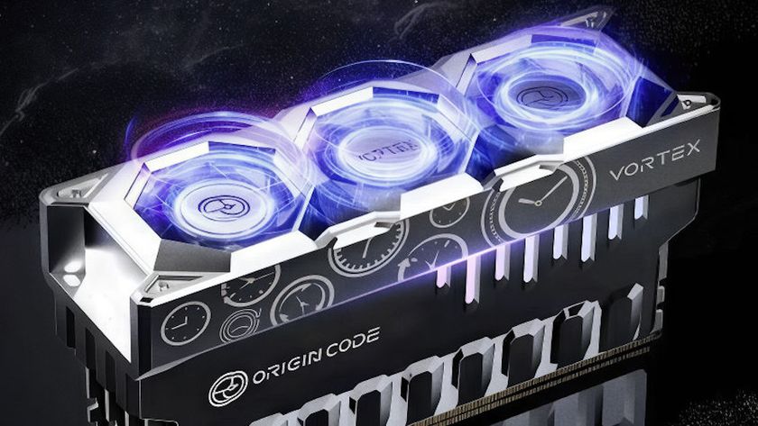 Origin Code Vortex DDR5 RAM close up of cooler