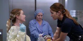 Meredith and Andy in the hospital