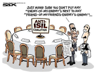 Obama Cartoon world ISIS coalition