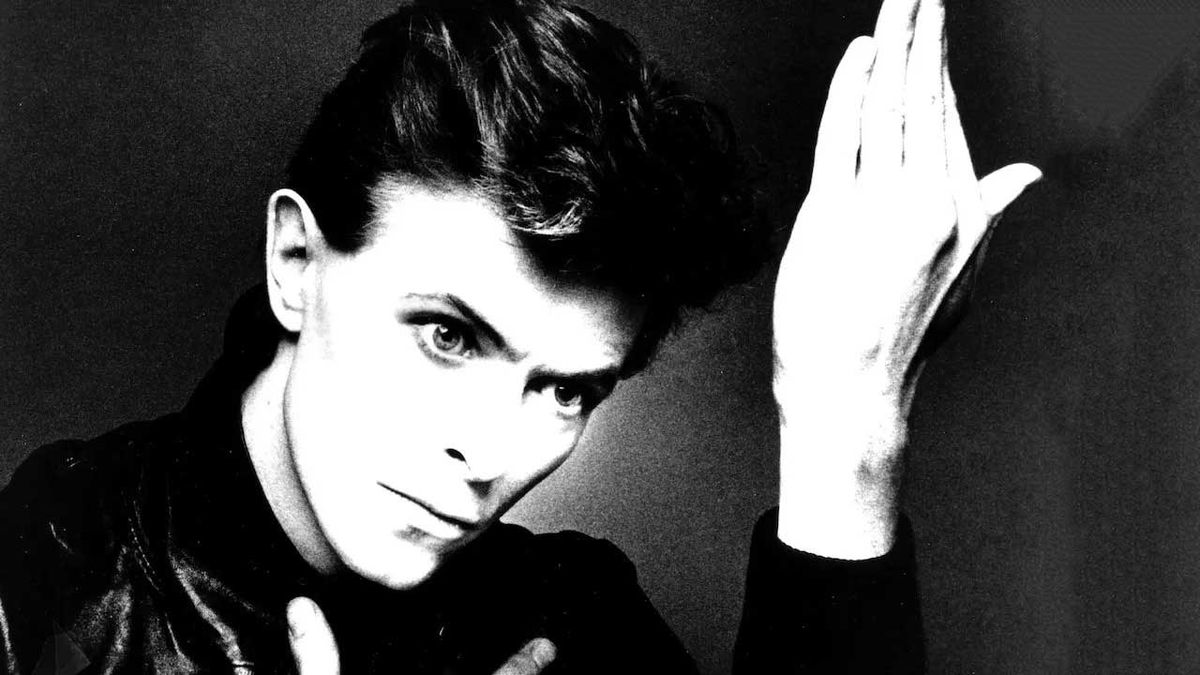 David Bowie posing for the &quot;Heroes&quot; album cover