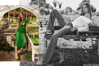 Photograph, Green, Clothing, Dress, Beauty, Fashion, Photo shoot, Black-and-white, Footwear, Photography,