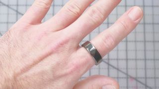 Hands-on with the Luna Ring 2 smart ring shown up-close on a user's index finger