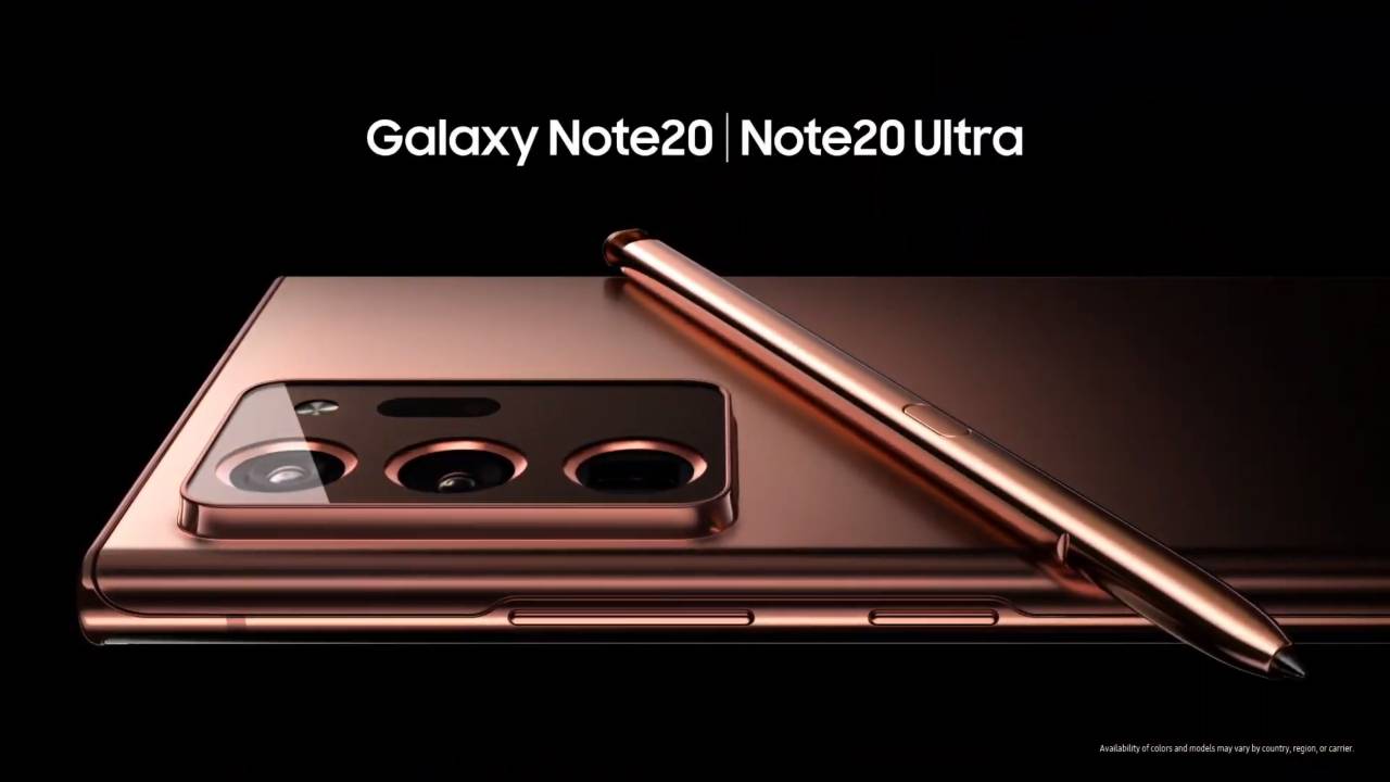 Den nye Mystic Bronze-fargen tar seg godt ut på både S Pen og Galaxy Note 20.