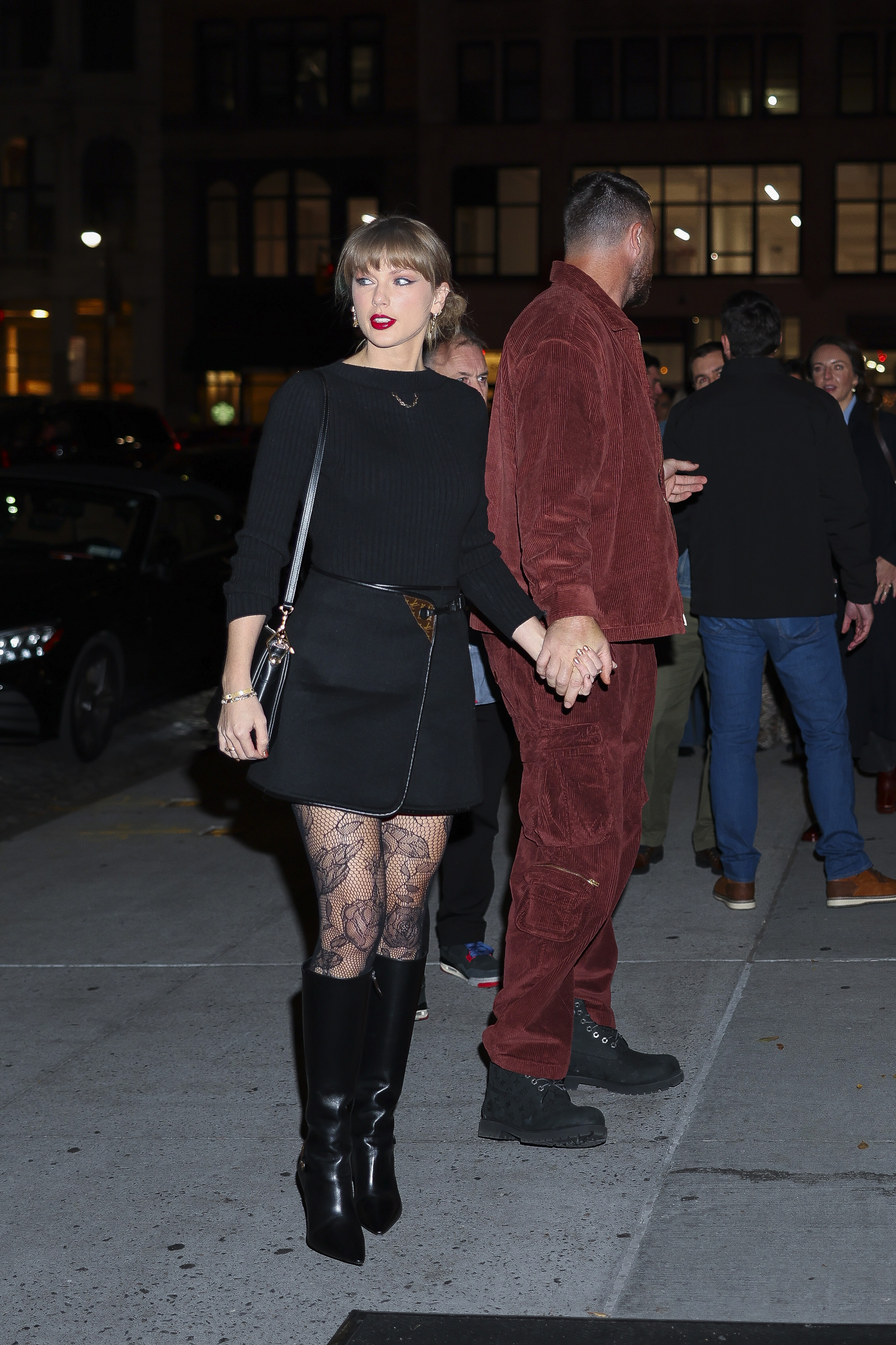 Taylor Swift wearing Louis Vuitton at Zero Bond in New York City
