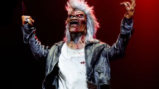 Iron Maiden mascot Eddie onstage in 2025
