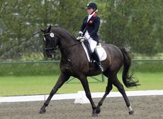Sophie Wells riding Valerius