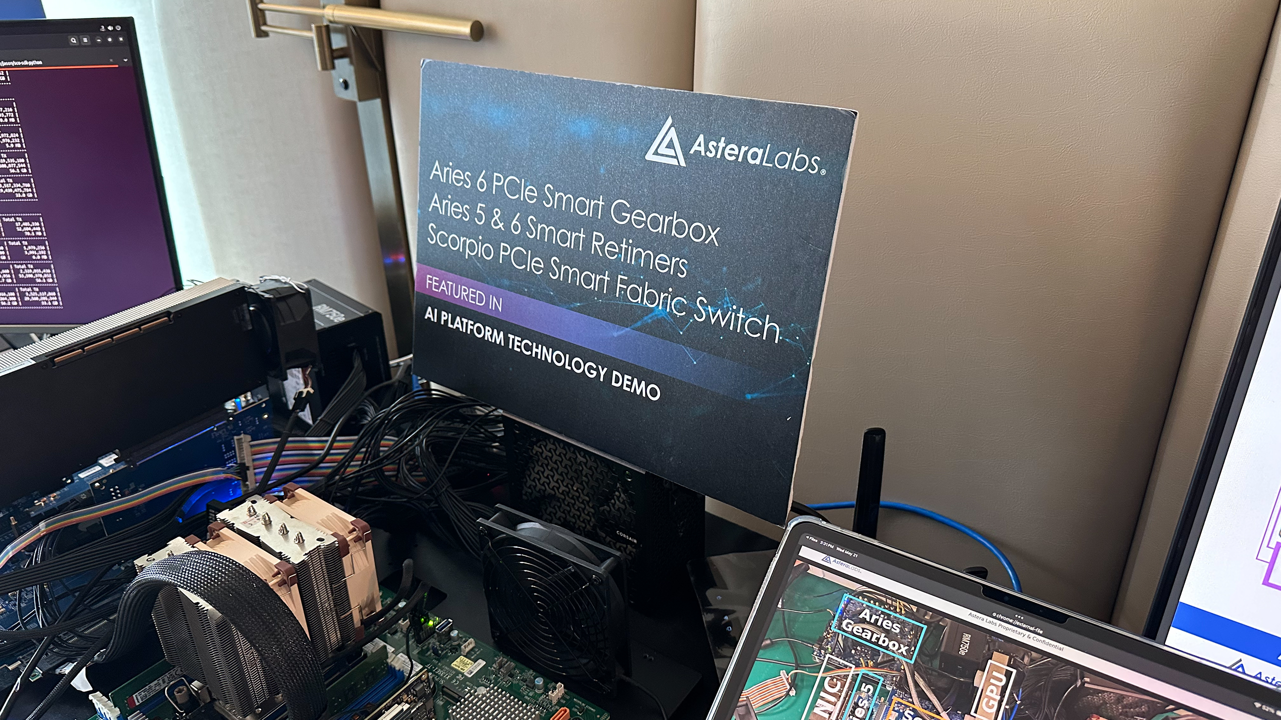 Astera's AI platform technology demo.