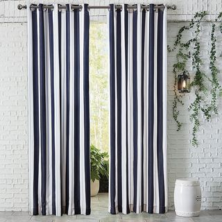 An indoor outdoor curtain