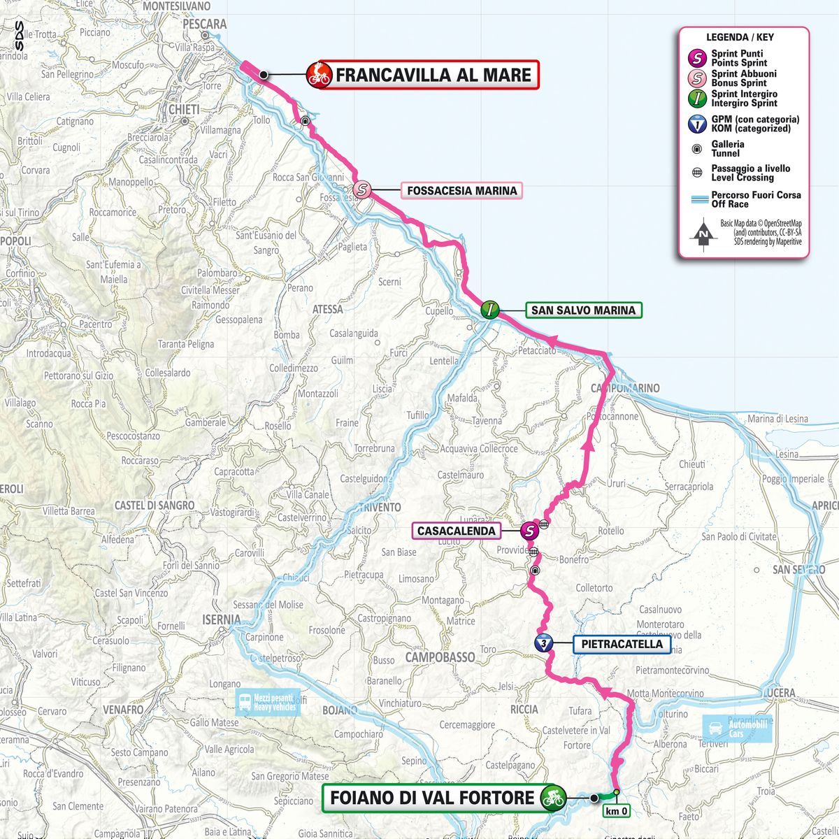 2024 Giro d'Italia maps and profiles