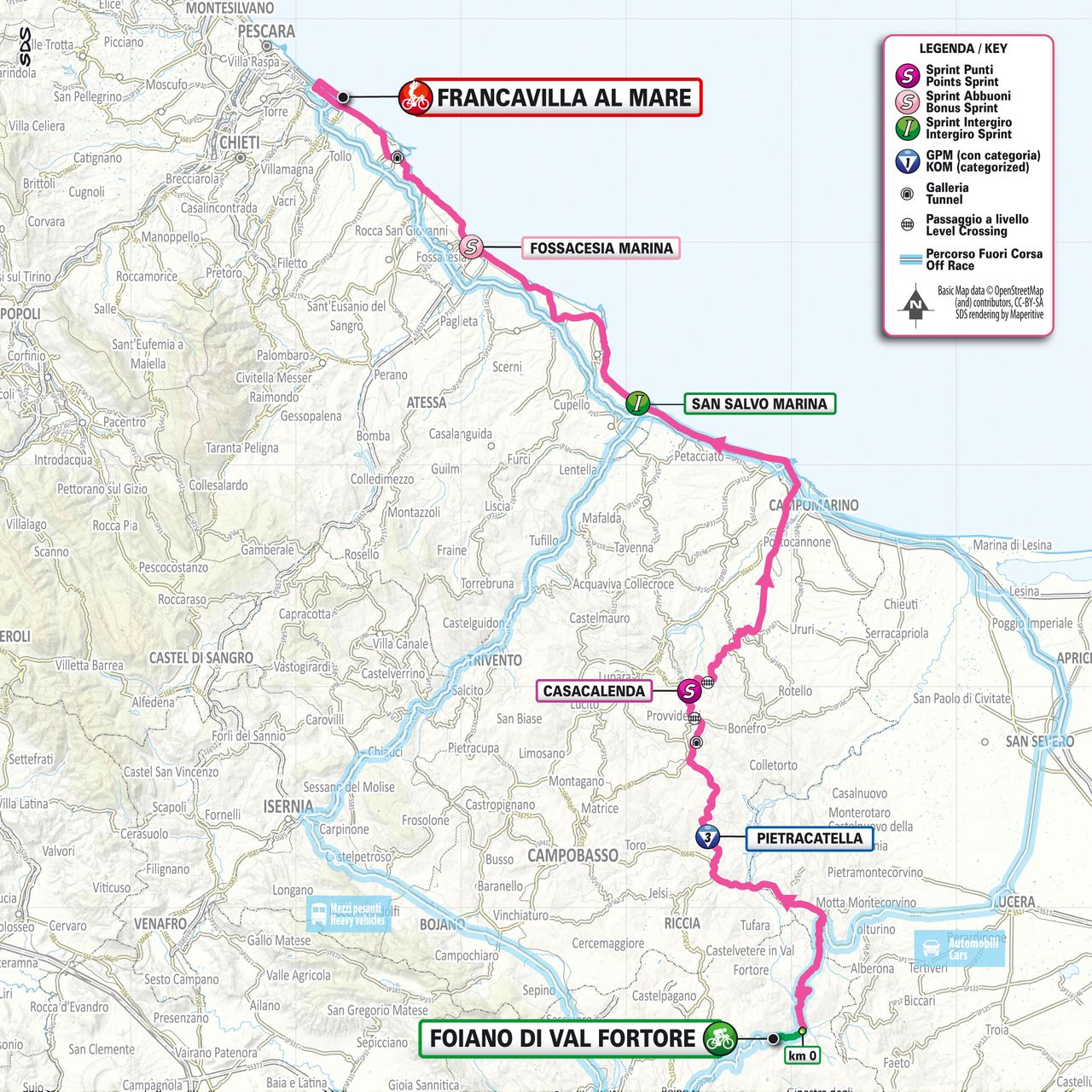 2024 Giro d'Italia maps and profiles