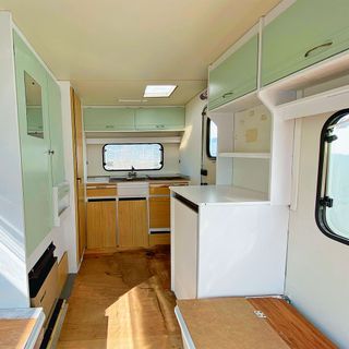 Caravan makeover before picture