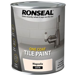 Ronseal tile paint in magnolia