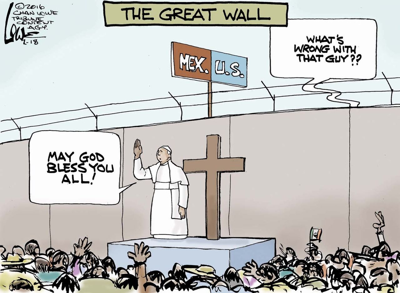 Editorial Cartoon U.S. Pope Francis