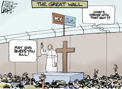 Editorial Cartoon U.S. Pope Francis