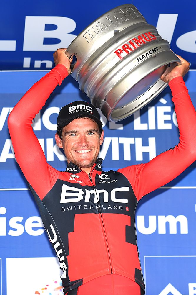Greg Van Avermaet (BMC) wins a keg of beer