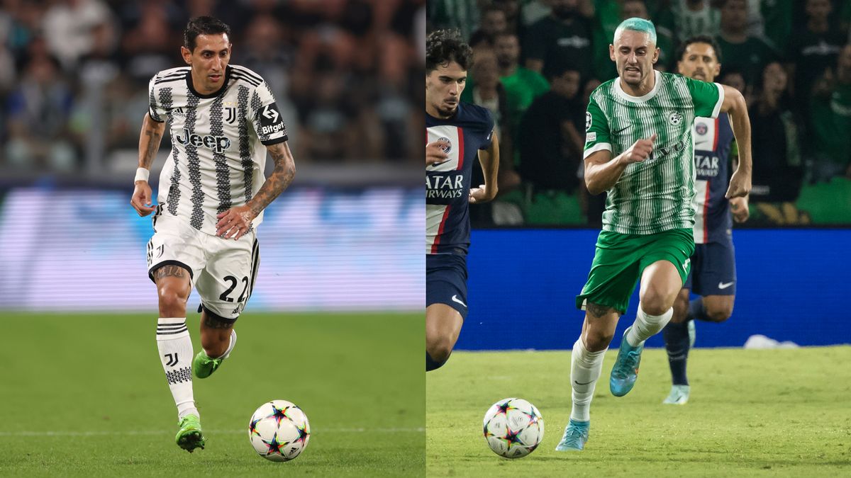 Composite image of Omer Atzili and Angel Di Maria ahead of Juventus vs Maccabit Haifa