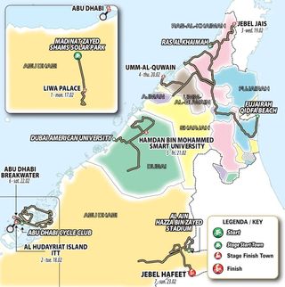 UAE Tour 2025 Route Map