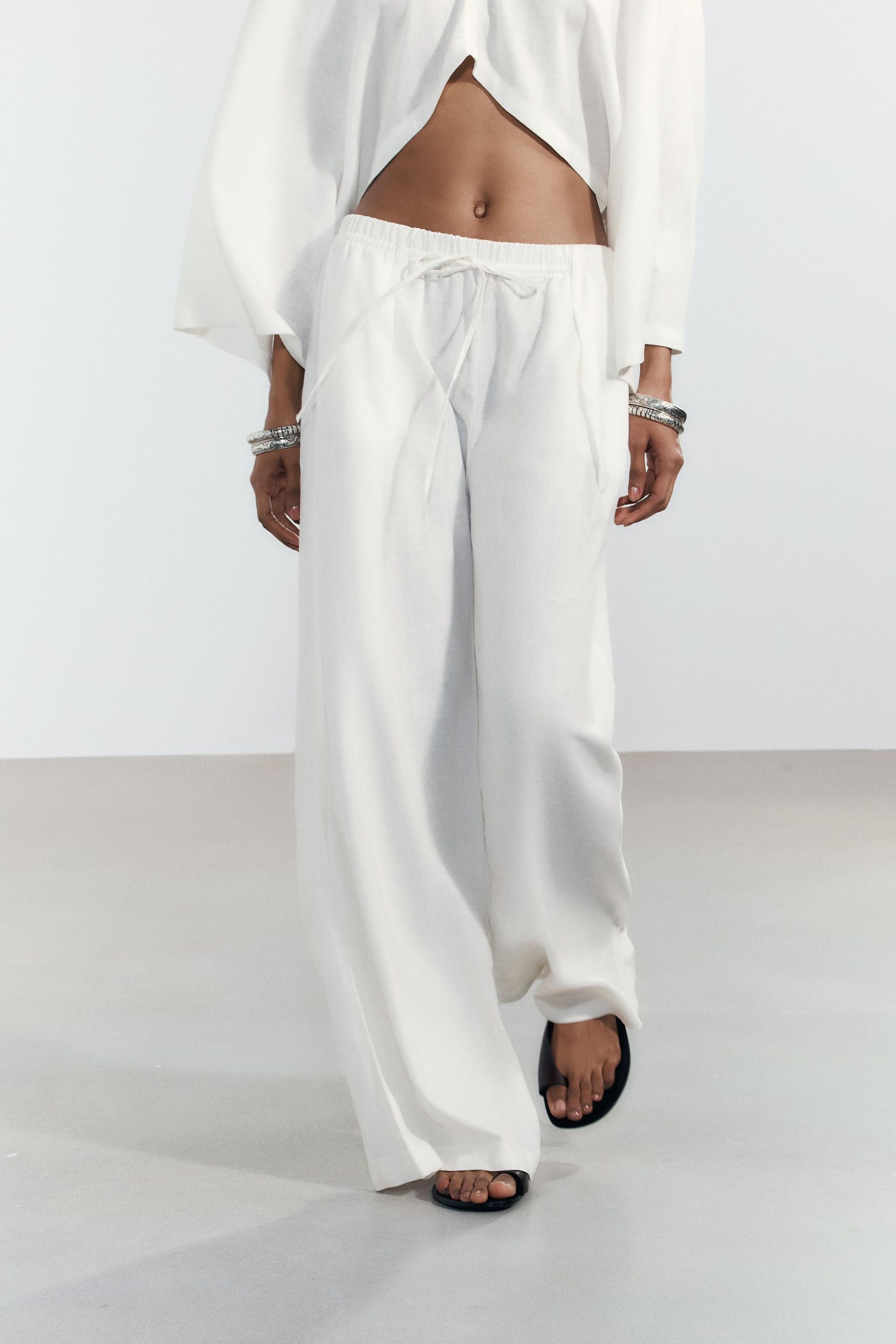 Linen Palazzo Pants
