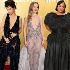 live red carpet fashion at the 2026 Actor Awards