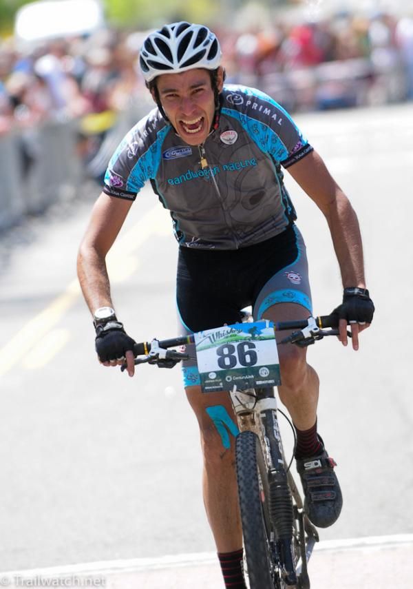 Columia's Hector Fernando Riveros was elated with his fifth place finish