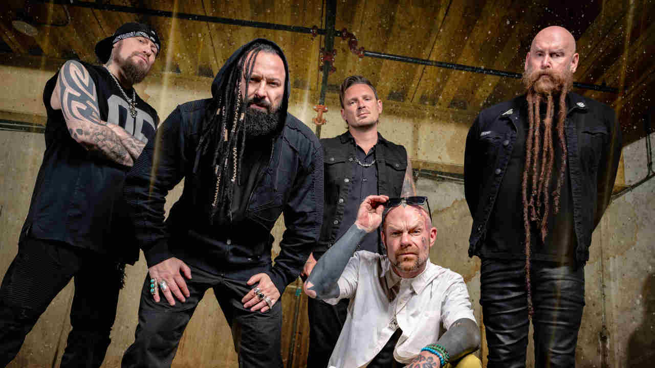 Five Finger Death Punch posing for a photograph in 2026