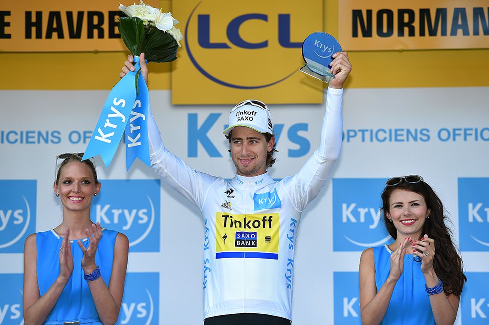 Peter Sagan (Tinkoff-Saxo) continues as white jersey holder