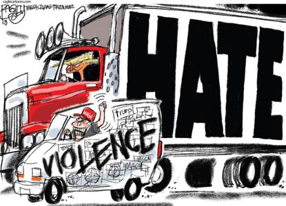 U.S. Trump hate rhetoric Cesar Sayoc MAGA bomb van violence