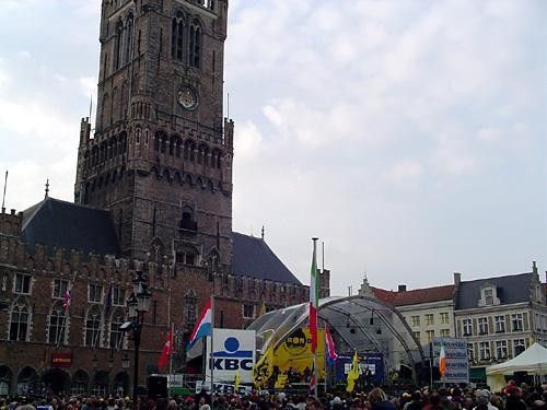 The scene in Brugge