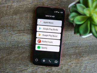 Android Auto on a phone