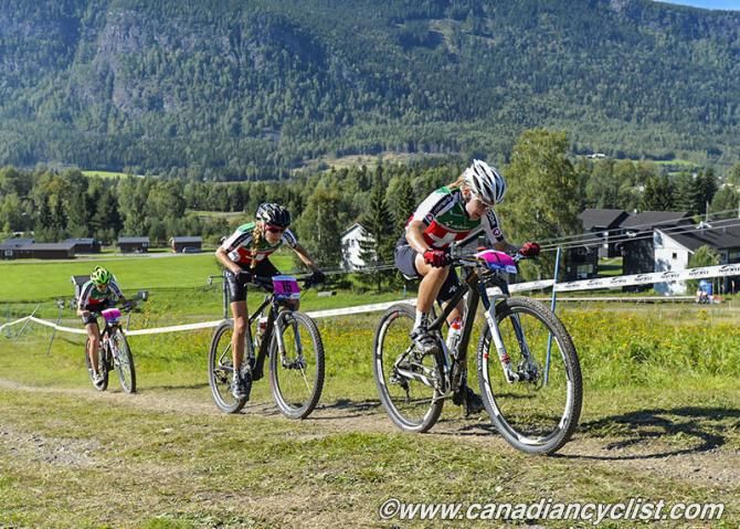Sina Frei (Switzerland) leads Nicole Koller (Switzerland)